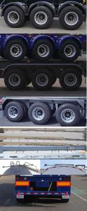 Tonghua  THT9403GRYC Aluminum alloy flammable liquid tank transport semi-trailer