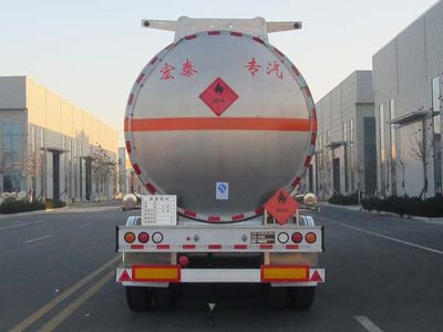 Zhengkang Hongtai brand automobiles HHT9405GRYD Aluminum alloy flammable liquid tank transport semi-trailer