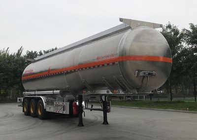 Jinbi  PJQ9406GRYL Aluminum alloy flammable liquid tank transport semi-trailer