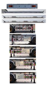 Jinbi  PJQ9406GRYL Aluminum alloy flammable liquid tank transport semi-trailer