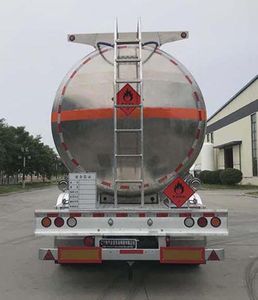 Jinbi  PJQ9406GRYL Aluminum alloy flammable liquid tank transport semi-trailer