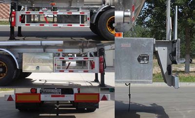 Jinbi  PJQ9406GRYL Aluminum alloy flammable liquid tank transport semi-trailer