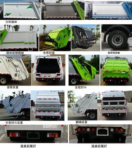 Chusheng  CSC5070ZYSW6 Compressed garbage truck