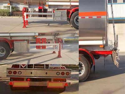 Juntong  JF9403GYY Aluminum alloy oil transport semi-trailer