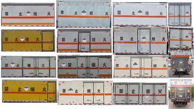 Xiangxinding brand automobiles XDV5090XZWEQ6 Miscellaneous dangerous goods box transport vehicle