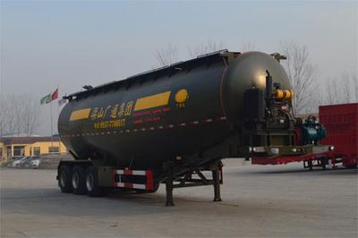 Guangtongda brand automobiles JKQ9407GFL Low density powder material transportation semi-trailer