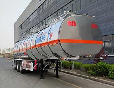 Hehai Mingzhu  MZC9405GRYA Aluminum alloy flammable liquid tank transport semi-trailer