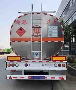 Hehai Mingzhu  MZC9405GRYA Aluminum alloy flammable liquid tank transport semi-trailer