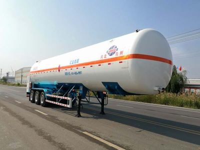 Huida brand automobiles YHD9409GDY01 Low temperature liquid transport semi-trailer