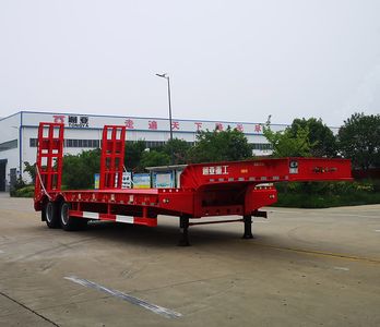 Tonghua  WTY9350TDP1 Low flatbed semi-trailer