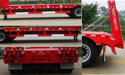 Tonghua  WTY9350TDP1 Low flatbed semi-trailer