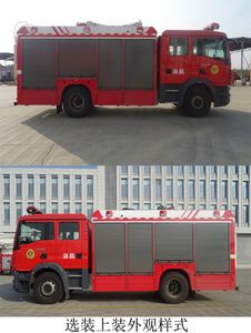 Qijing  QHV5160GXFSG60M6 Water tank fire truck