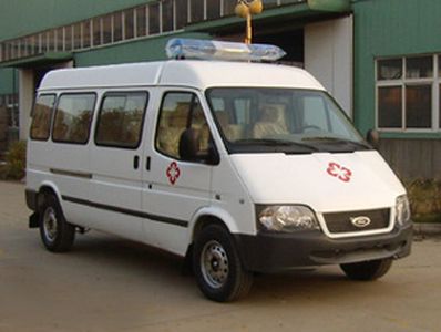 Jiangling Quanshun brand automobiles JX5044XJHMC ambulance