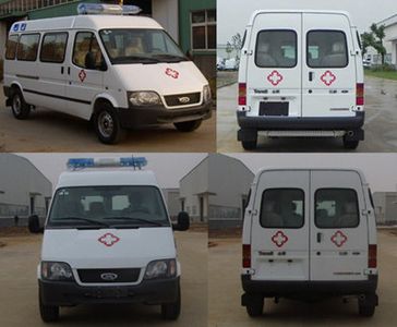 Jiangling Quanshun brand automobiles JX5044XJHMC ambulance