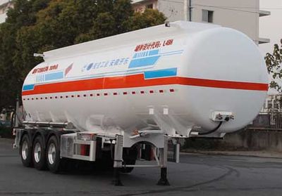 Kaile  AKL9400GRY45 Aluminum alloy flammable liquid tank transport semi-trailer