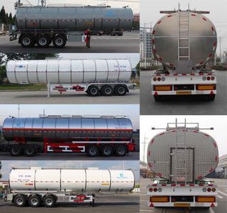 Kaile  AKL9400GYSA Aluminum alloy liquid food transportation semi-trailer