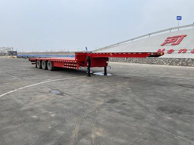 Wanhui  FST9400TDP Low flatbed semi-trailer