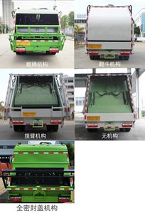 Kehui brand automobiles FKH5120ZYSEQ6 Compressed garbage truck