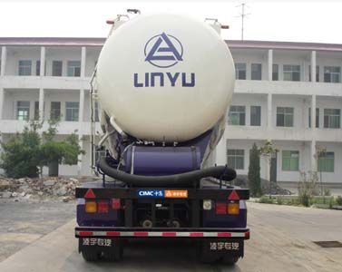 Lingyu  CLY9350GFL Powder material transportation semi-trailer