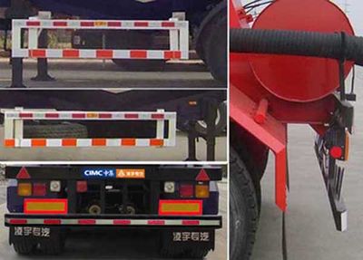 Lingyu  CLY9350GFL Powder material transportation semi-trailer