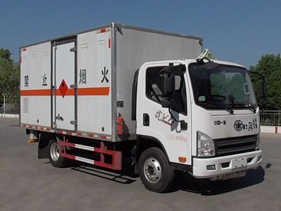 Jiangte brand automobiles JDF5040XRYCA6 Flammable liquid box transport vehicle