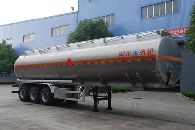 Qixing  QXC9405GYYB Aluminum alloy oil transport semi-trailer