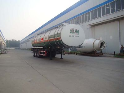 Shengrun  SKW9400GRY Aluminum alloy flammable liquid tank transport semi-trailer