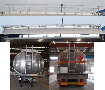 Shengrun  SKW9400GRY Aluminum alloy flammable liquid tank transport semi-trailer