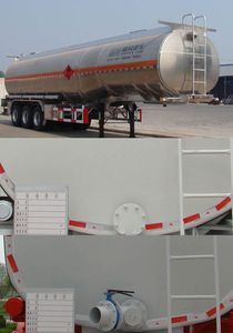 Shengrun  SKW9400GRY Aluminum alloy flammable liquid tank transport semi-trailer