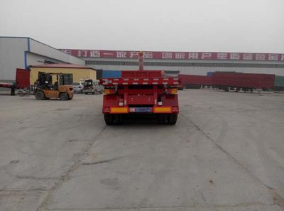 Luyun Wantong brand automobile YFW9402ZZXP Flat dump semi-trailer