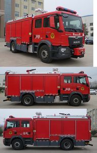 Galaxy  BX5170GXFAP50M6 Compressed air foam fire truck