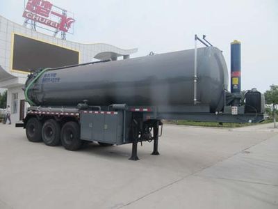 Chufei  CLQ9400TXW Suction semi-trailer