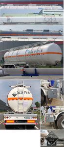 Lingyu  CLY9402GFW Tank transport semi-trailer for corrosive substances