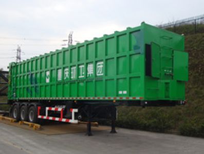 Shanhua  JHA9400ZYS Compressed garbage semi-trailer