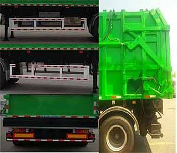 Shanhua  JHA9400ZYS Compressed garbage semi-trailer