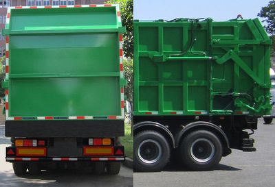 Shanhua  JHA9400ZYS Compressed garbage semi-trailer