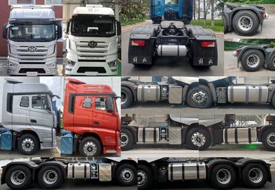 Jiefang Automobile CA4250P77K24T1E6 Flat headed diesel semi-trailer tractor