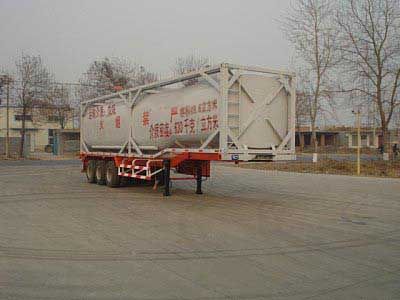 Fuxi  XCF9403GHY Frame tank type chemical liquid transportation semi-trailer