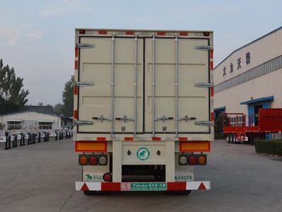 Tianjun Dejin brand automobiles TJV9400XXYG Box transport semi-trailer