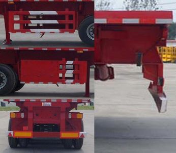 Luyun Wantong brand automobile YFW9401ZZXP Flat dump semi-trailer