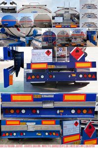 Ruijiang  WL9400GRYL Aluminum alloy flammable liquid tank transport semi-trailer