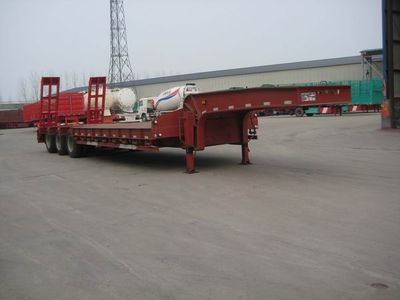 Guangke brand automobiles YGK9406TDP Low flatbed semi-trailer