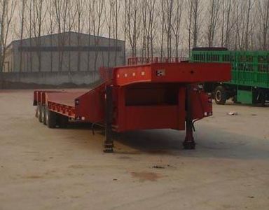 Guangke brand automobiles YGK9406TDP Low flatbed semi-trailer