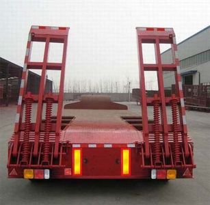 Guangke brand automobiles YGK9406TDP Low flatbed semi-trailer