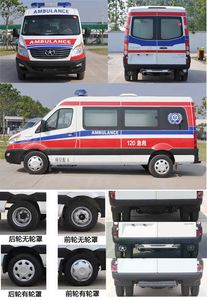 Jianghuai brand automobiles HFC5049XJHKMV ambulance