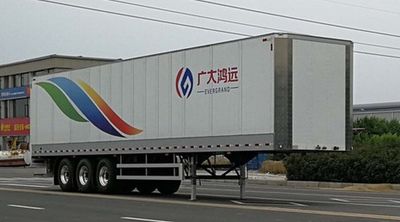 Guangda Hongyuan brand automobiles GHY9360XXY Box transport semi-trailer