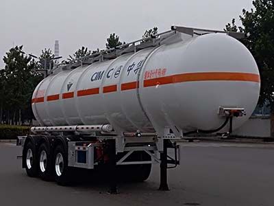 Lingyu  CLY9401GFWC Tank transport semi-trailer for corrosive substances