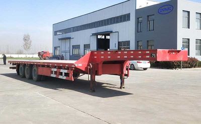 Mingwei brand automobiles FMW9401TDP Low flatbed semi-trailer