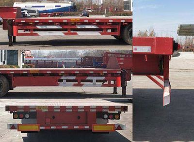 Mingwei brand automobiles FMW9401TDP Low flatbed semi-trailer