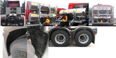 Jiefang Automobile CA4255P2K15T1NE5A80 Semi trailer tractor for dangerous goods transportation